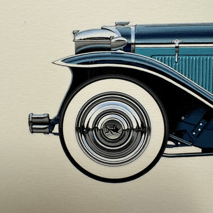 1931 Ruxton Phaeton Car Illustration Art Drawing Hand Drawn Robert Preis