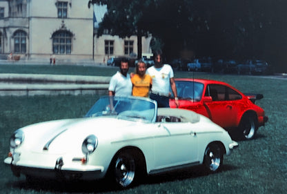 Porsche 356 Cabriolet Convertible and 911 35mm Photo Slide Vintage 1981