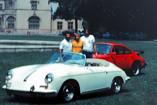 Porsche 356 Cabriolet Convertible and 911 35mm Photo Slide Vintage 1981