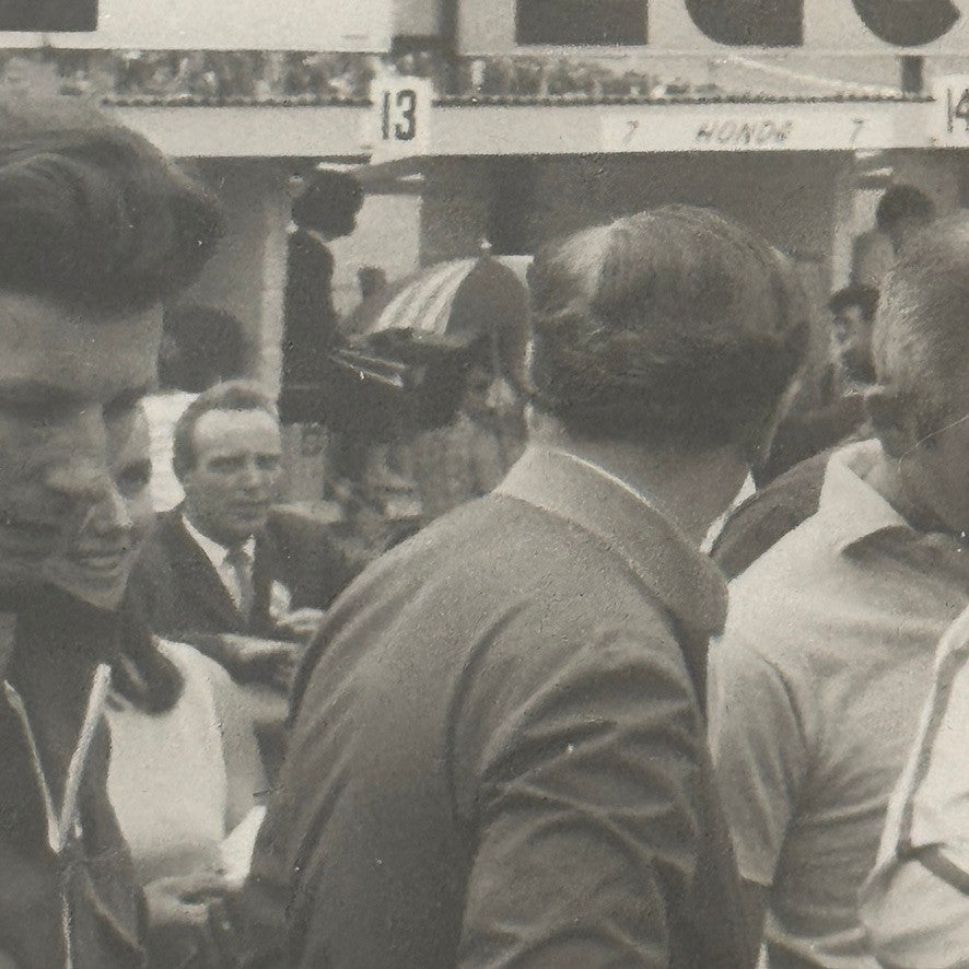 Vintage Racing Photo Photograph Graham Hill and Unidentified Driver