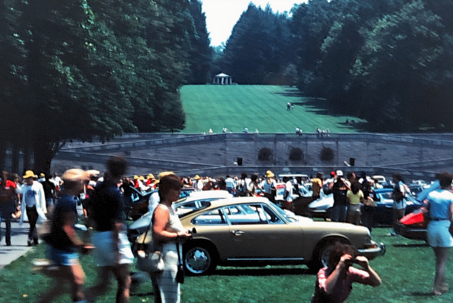 Porsche 911 Car Show 35mm Photo Slide Vintage 1981