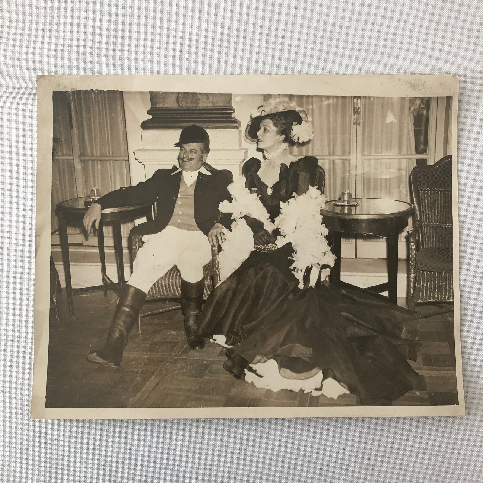 Vintage Press Photo photograph 1933 Naughty Nineties Party Costumes UK London