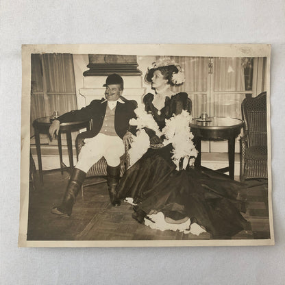 Vintage Press Photo photograph 1933 Naughty Nineties Party Costumes UK London