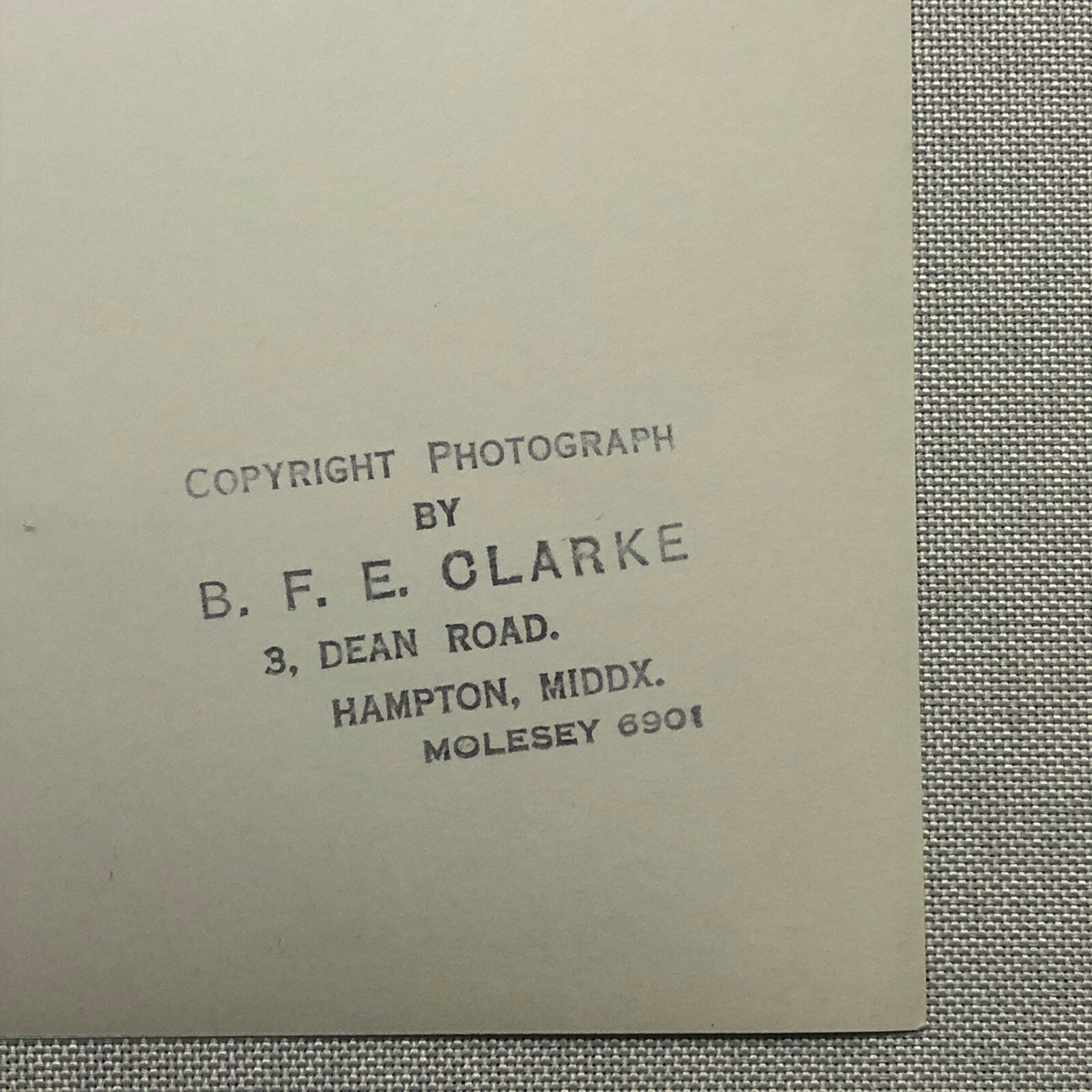 Vintage Racing Photo Driver Photograph BFE Clark Motorsport