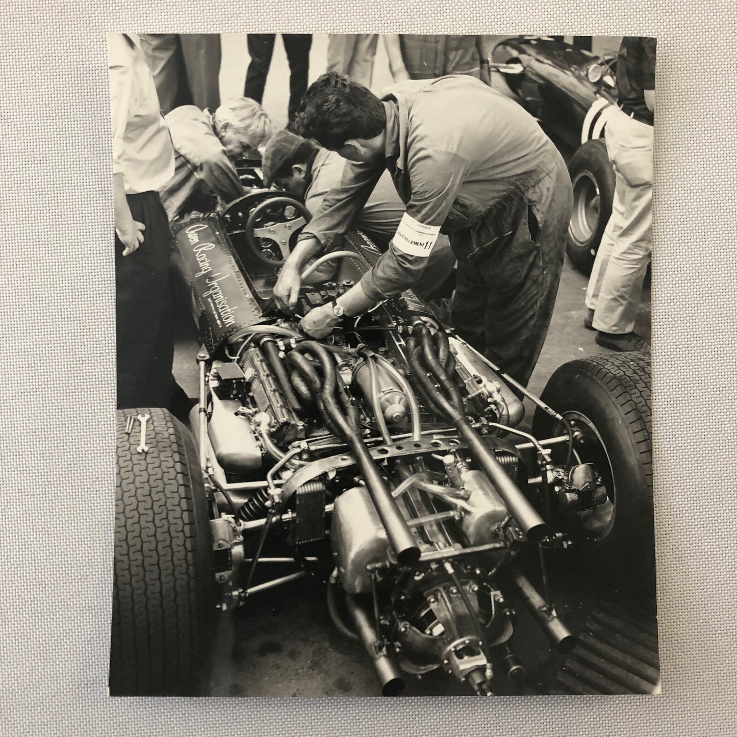 Vintage Racing Photo Photograph BRM Car Jos Reinhard Photographer