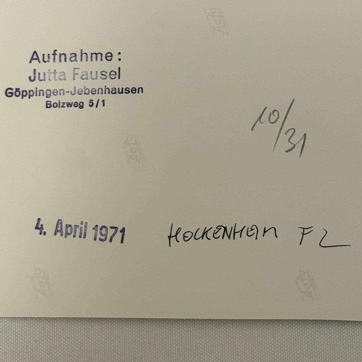 Vintage Racing Photo 1971 Hockenheim F2 Race Ronnie Peterson Driver Motorsport