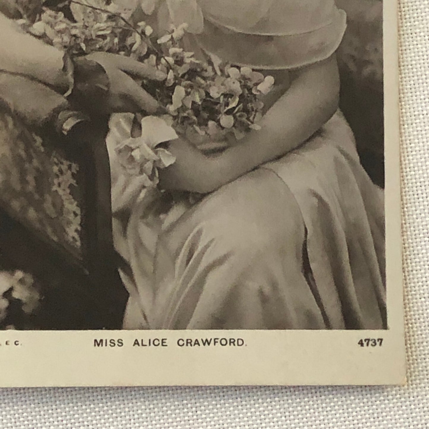 Antique Postcard Post Card Alice Crawford RPPC Real Photo ? 