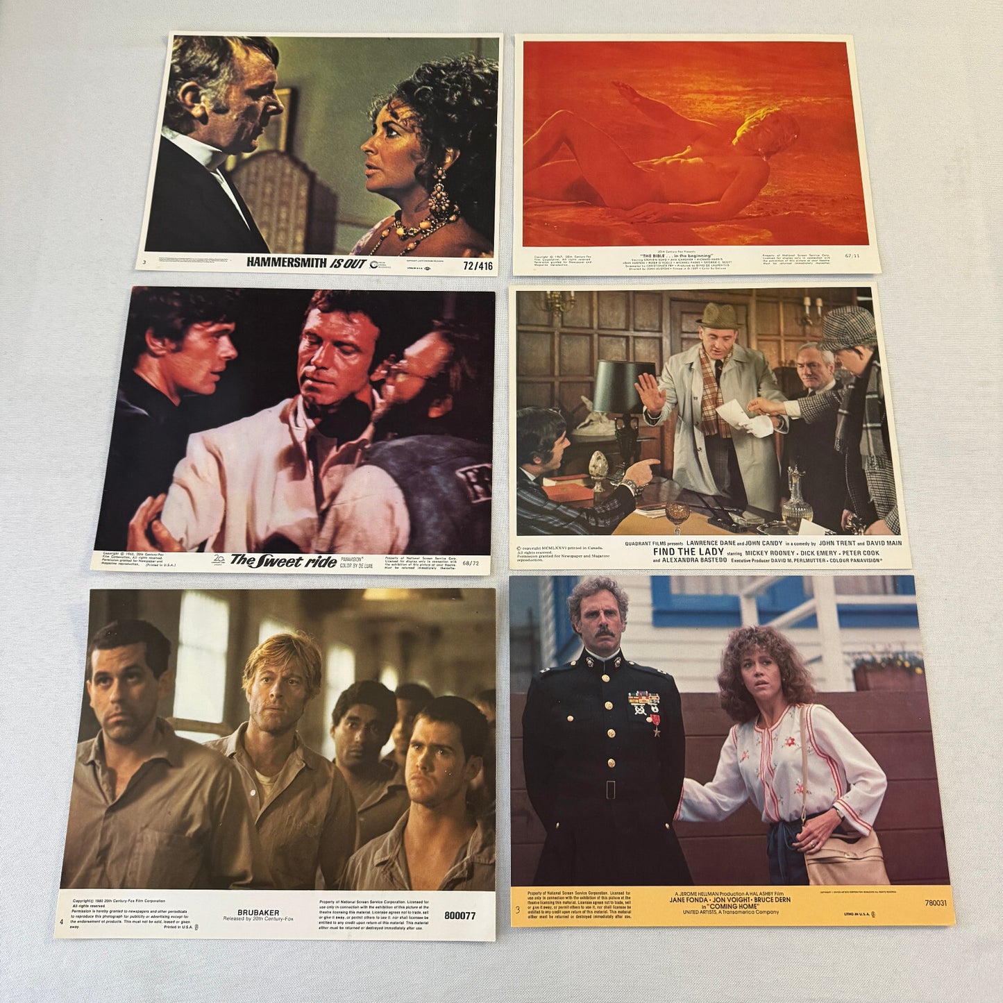 Vintage Movie Lobby Card Mini Poster HUGE Lot 60+ 1950s to 1980s