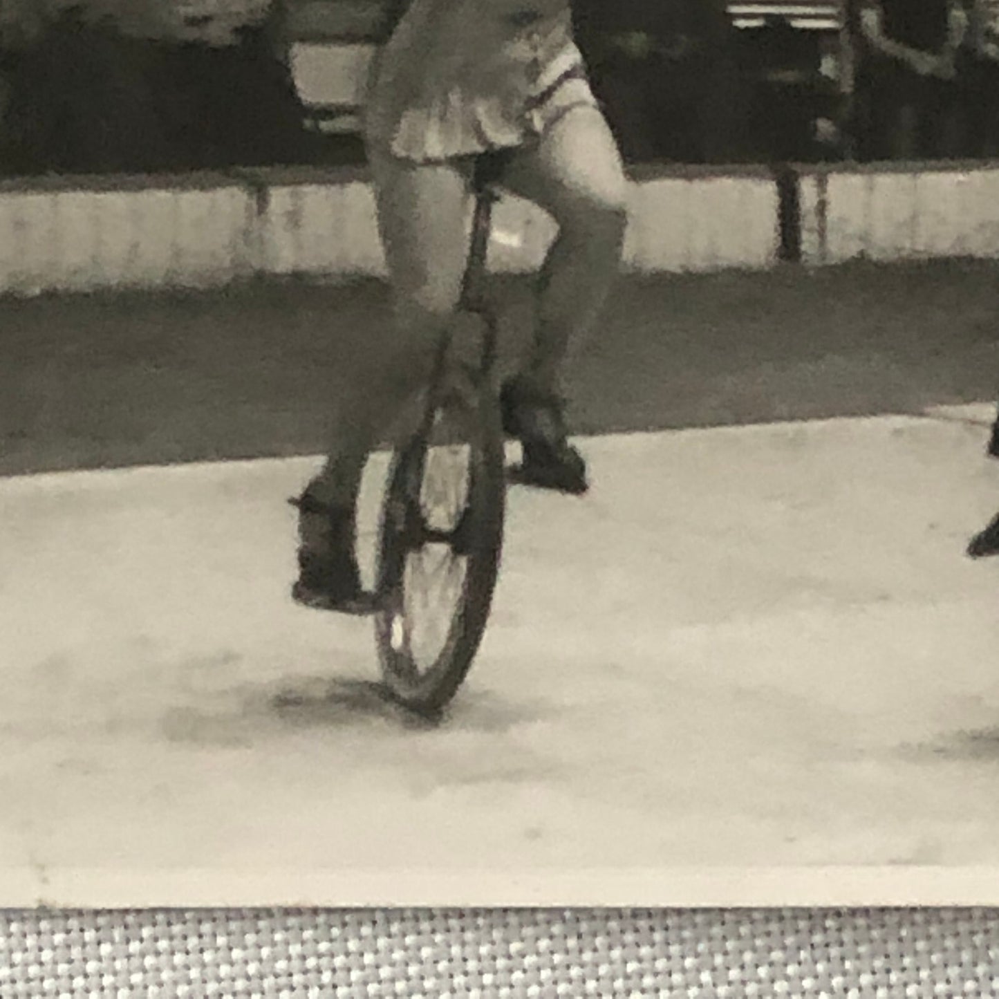 Circus Unicycle Balancing Act Photo Photograph Print Vintage