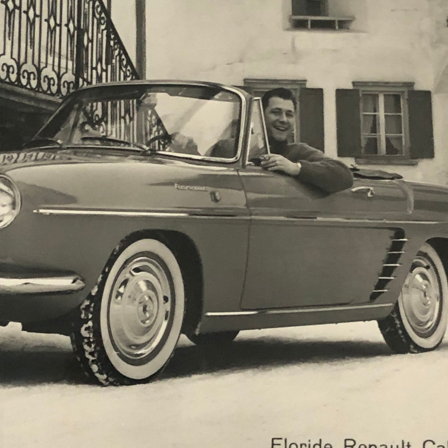 1960 Renault Floride Cabriolet Convertible Car Factory Press Photo Photograph