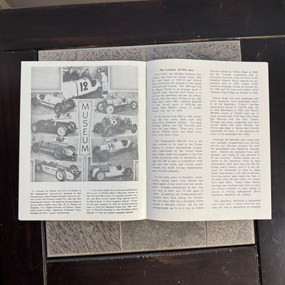 Vintage Indianapolis Motor Speedway Souvenir Brochure Program History Indy