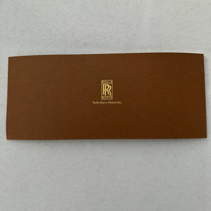 Rolls Royce Car Leasing Sales Brochure Catalog Corniche Camargue Silver Shadow