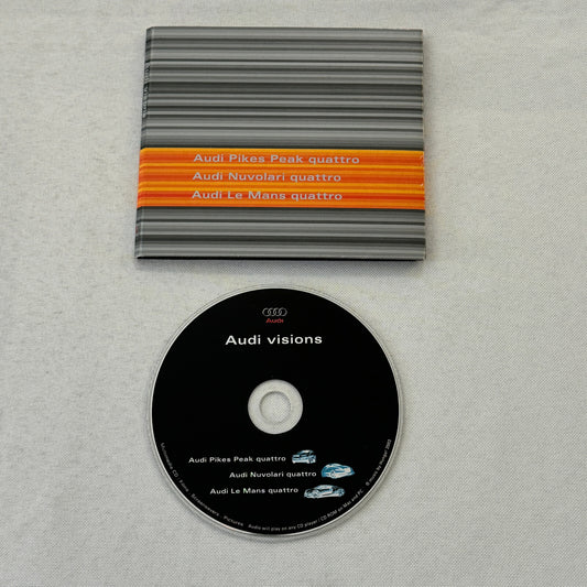 Audi Concept Car Prototype Press Kit CD Le Mans Quattro Pikes Peak Nuvolari R8