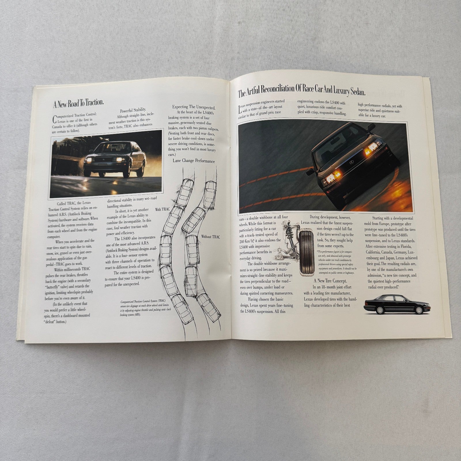 Lexus LS400 Car Sales Brochure Catalog Advertising Canadian Lexus LS 400 Vintage