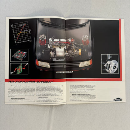 1985 Peugeot GTI Hot Hatch Car Sales Brochure Catalog European