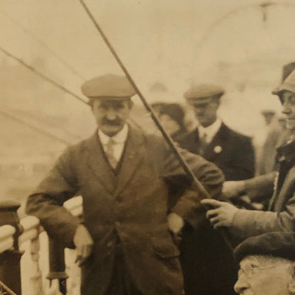 Vintage Press Photo Photograph Mayor at Angling Angler Fishing Festival 1933 UK
