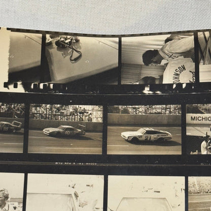 Vintage NASCAR Racing Photo Contact Sheet Motorsport Charger Daytona