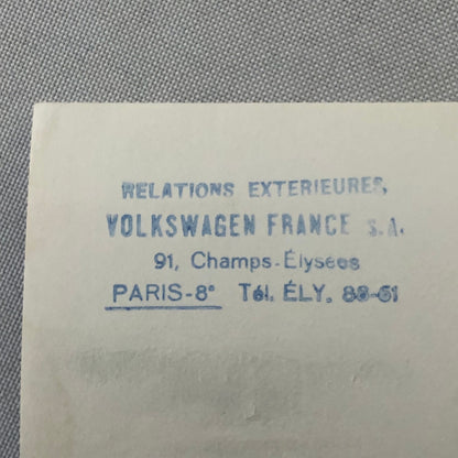 Vintage Volkswagen VW Beetle Factory Press Photo Photograph Print 1970