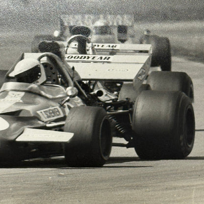 Vintage Racing Photo British Grand Prix 1970 Tim Schenken Car Photograph Print
