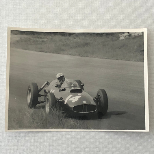 Vintage Racing Photo Photograph BRM Car Jo Bonnier
