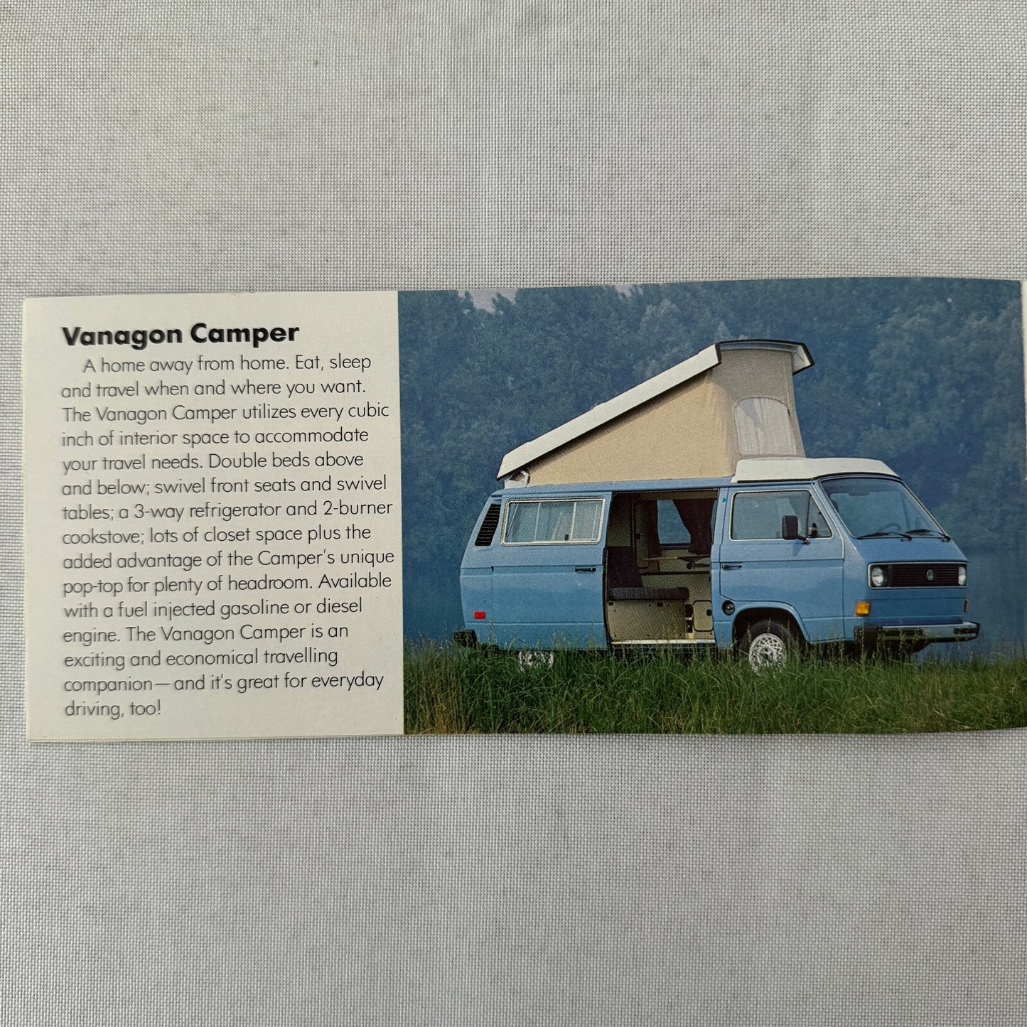 Volkswagen Sales Brochure Catalog VW Rabbit Scirocco Vanagon Pickup 1982 1983