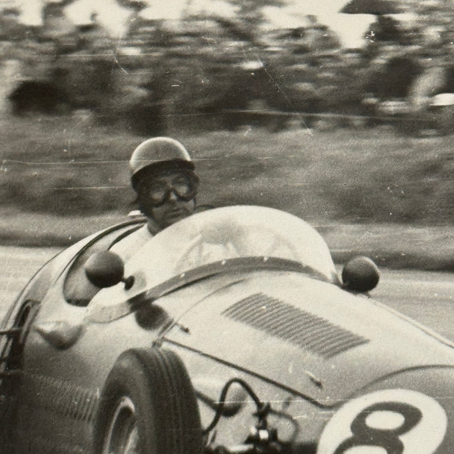 Vintage Racing Photo Photograph 1954 British Grand Prix Maserati 250F Wharton