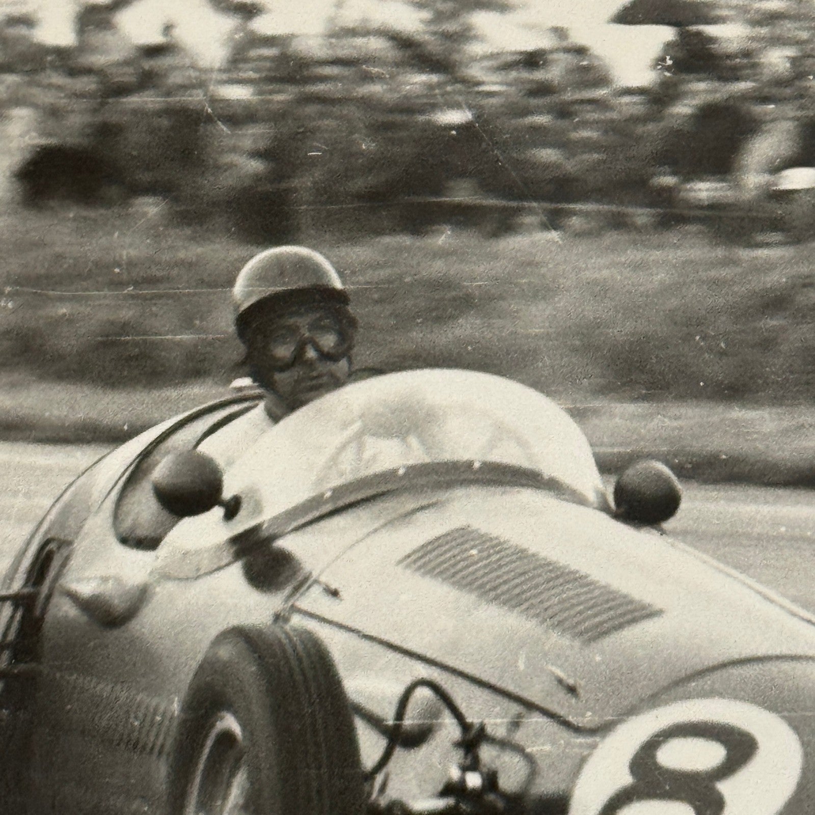 Vintage Racing Photo Photograph 1954 British Grand Prix Maserati 250F Wharton
