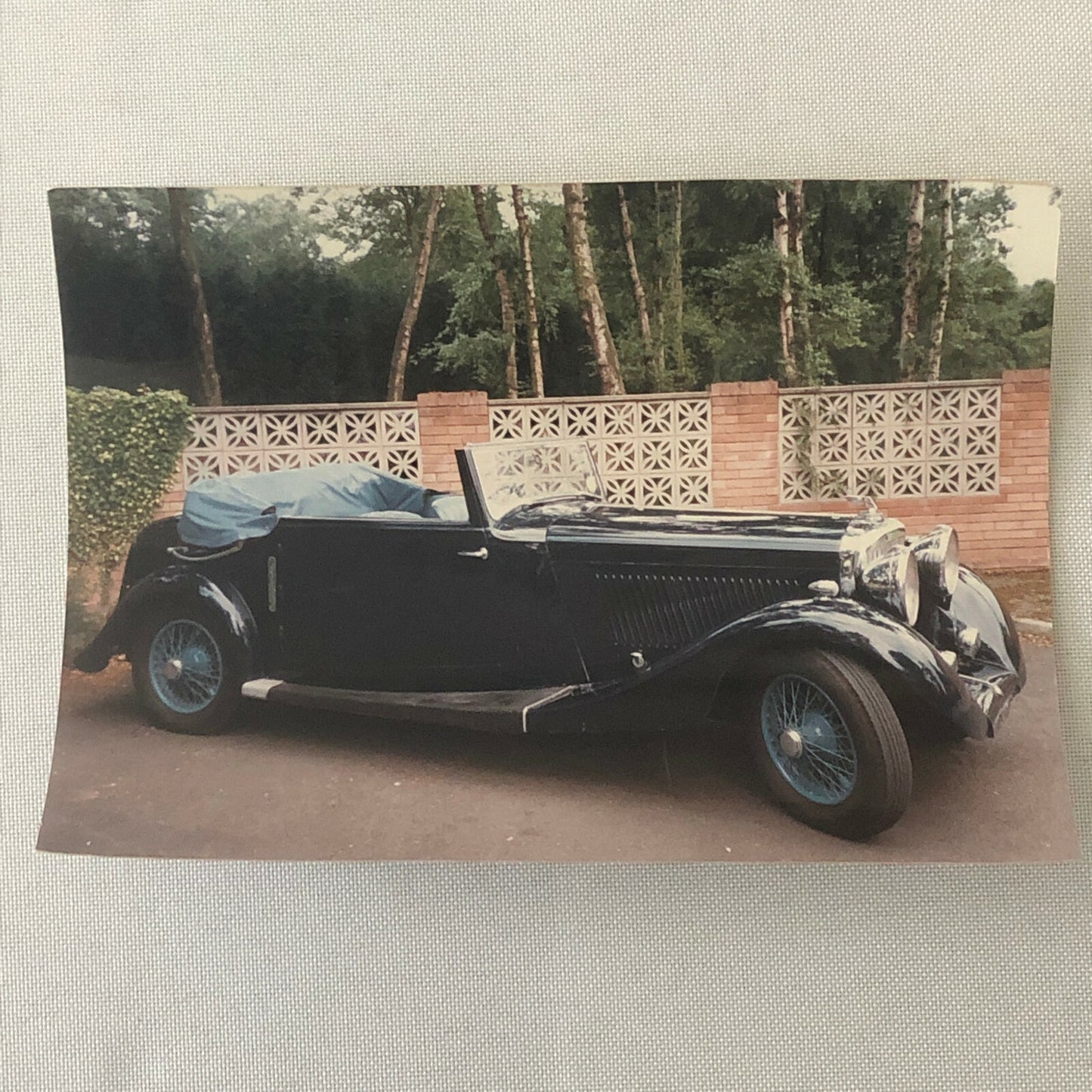 Vintage 3 1/2 Litre Bentley Car By Park Ward Coachbuilder Photo Photograph Print