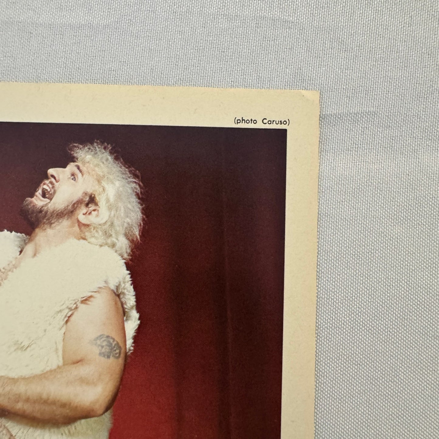 Vintage Wrestling Print Insert Nick Carte Sweet Williams Quebec French 1973