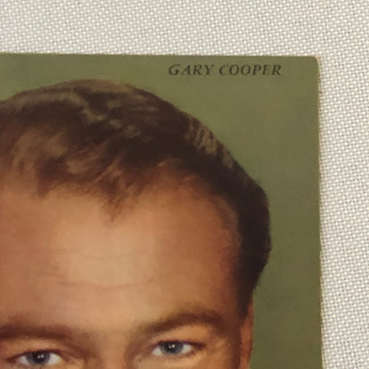 Vintage Gary Cooper Actor Postcard Post Card 