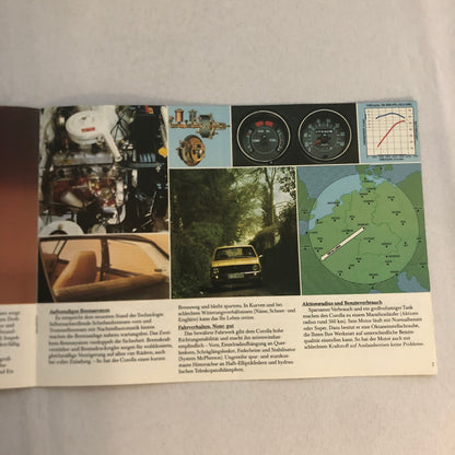 Toyota Corolla Car Sales Brochure Catalog 2 Door 4 Door Coupe Combi Wagon GERMAN