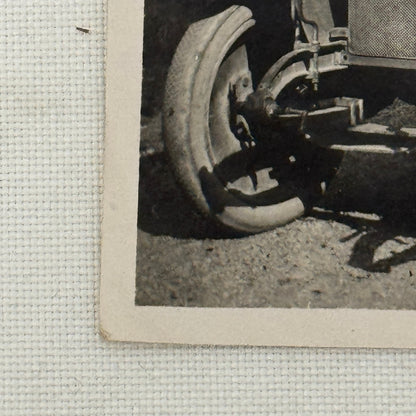 Vintage Photograph Photo Antique Man in Early Truck Automobile Vehicle