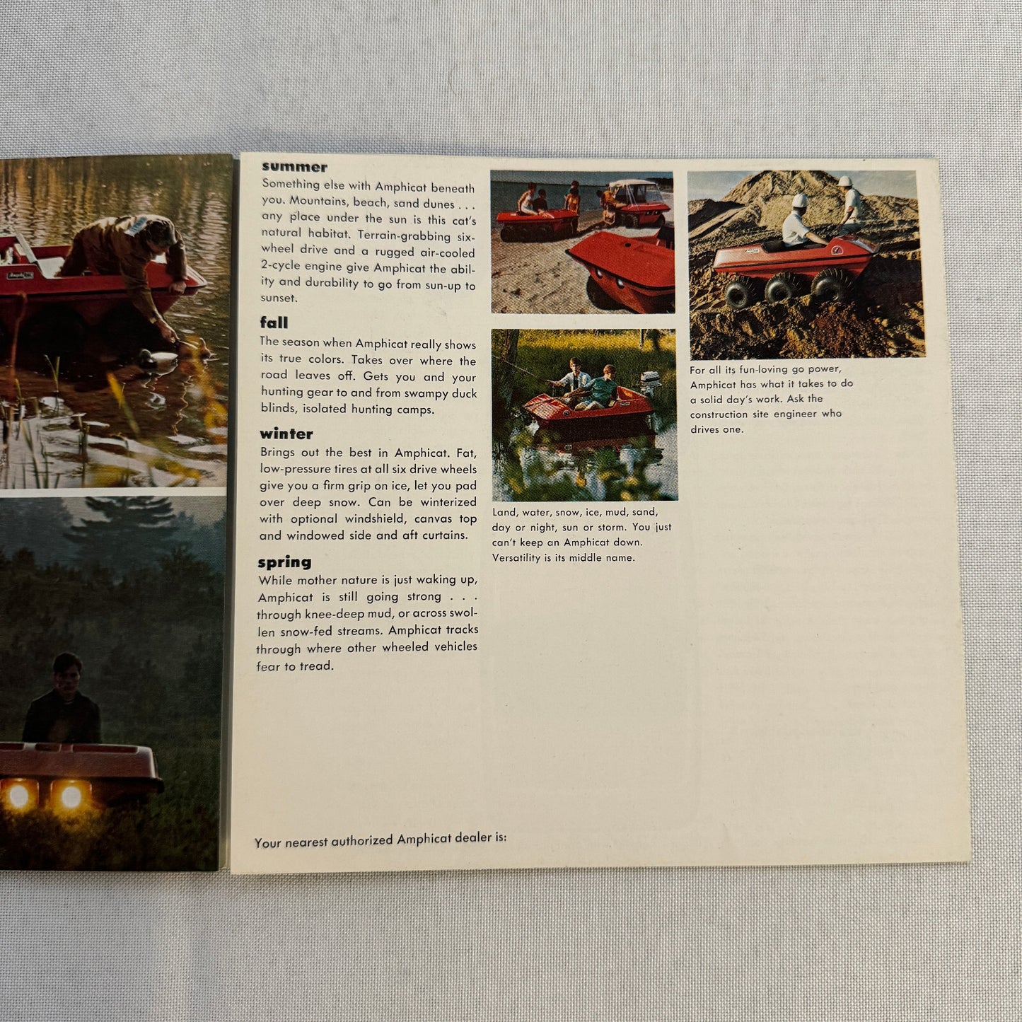 Amphicat ATV Sales Brochure Catalog Advertising Vintage