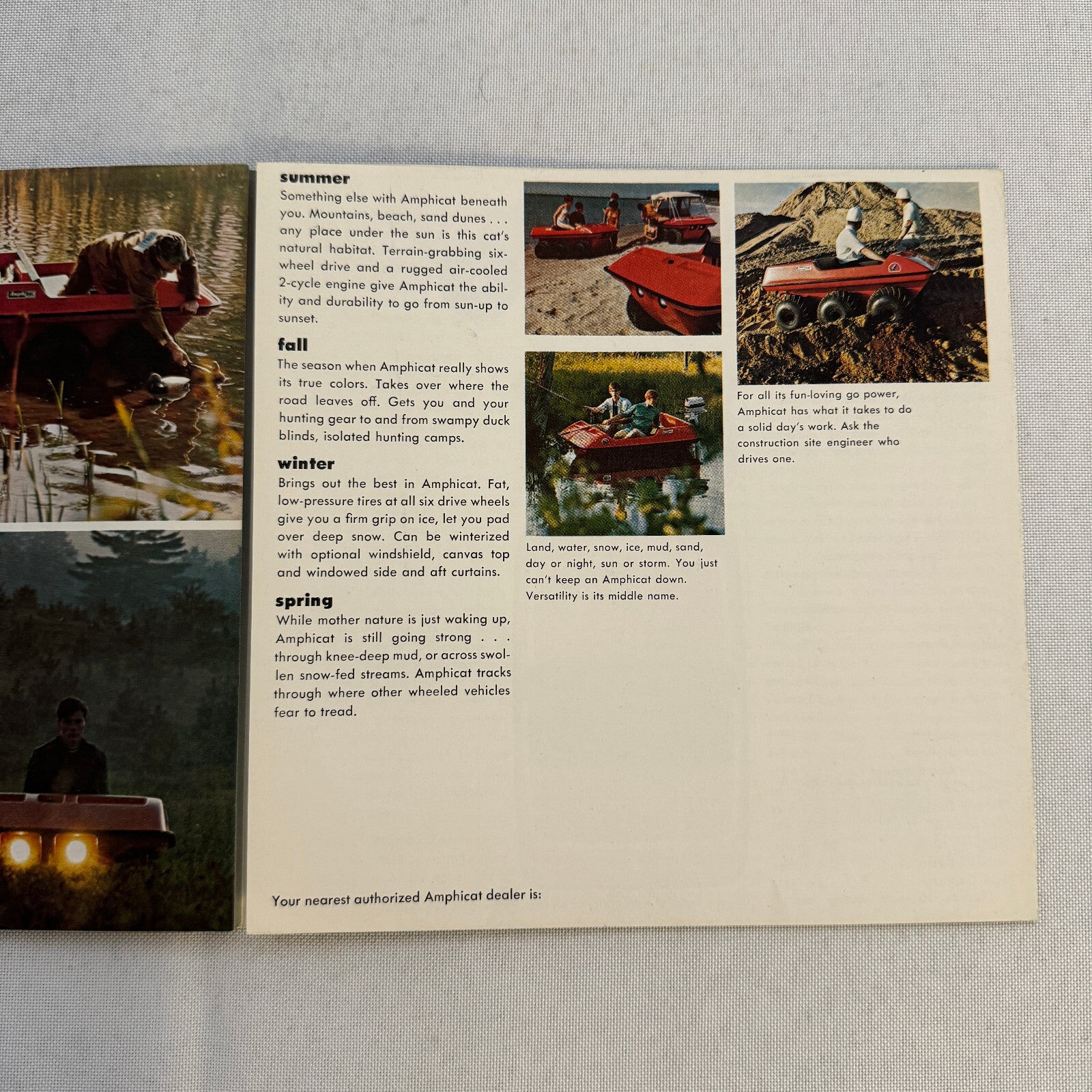 Amphicat ATV Sales Brochure Catalog Advertising Vintage