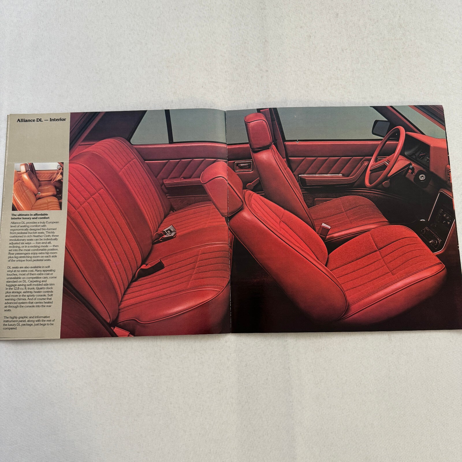 1983 Renault Alliance Car Sales Brochure Catalog Advertising Limited L DL