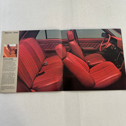 1983 Renault Alliance Car Sales Brochure Catalog Advertising Limited L DL