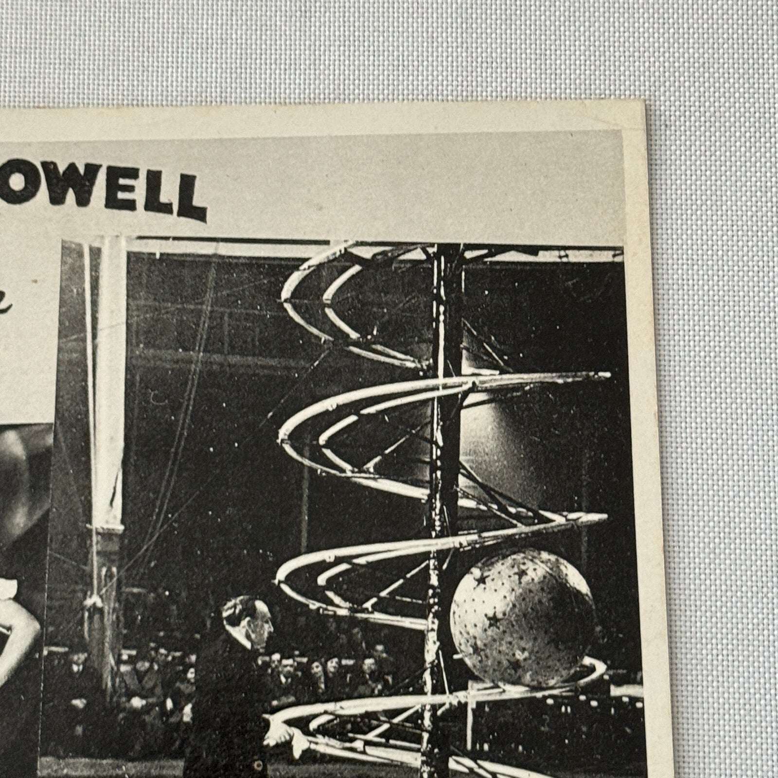 Vintage Circus Danger Act Postcard Post Card Henriette Browell in Ball