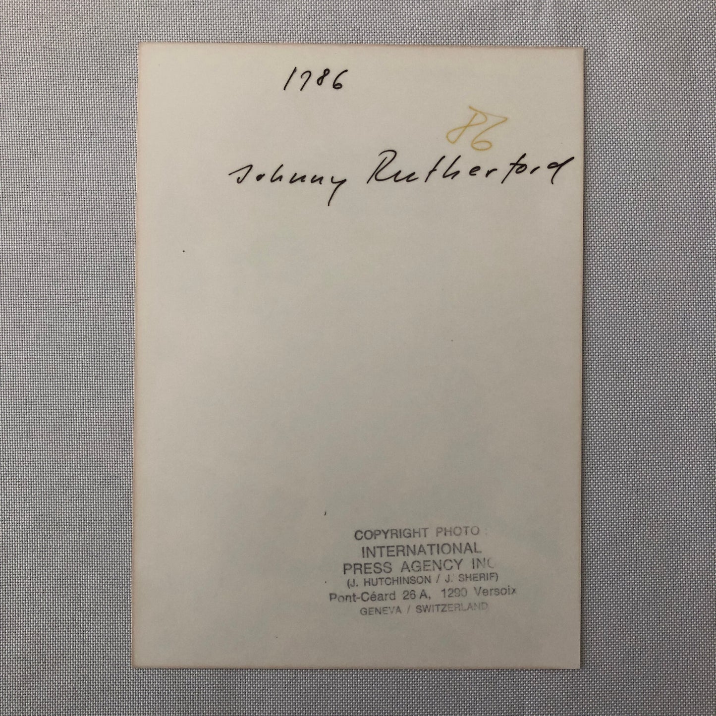 Vintage Indy Indianapolis Racing Photo Photograph Johnny Rutherford 1986