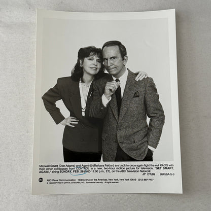 Get Smart Television TV Press Photo Photograph Don Adams Barbara Feldon 1989