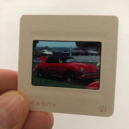 Porsche 356 Cabriolet Convertible Car Show 35mm Photo Slide Vintage 1981