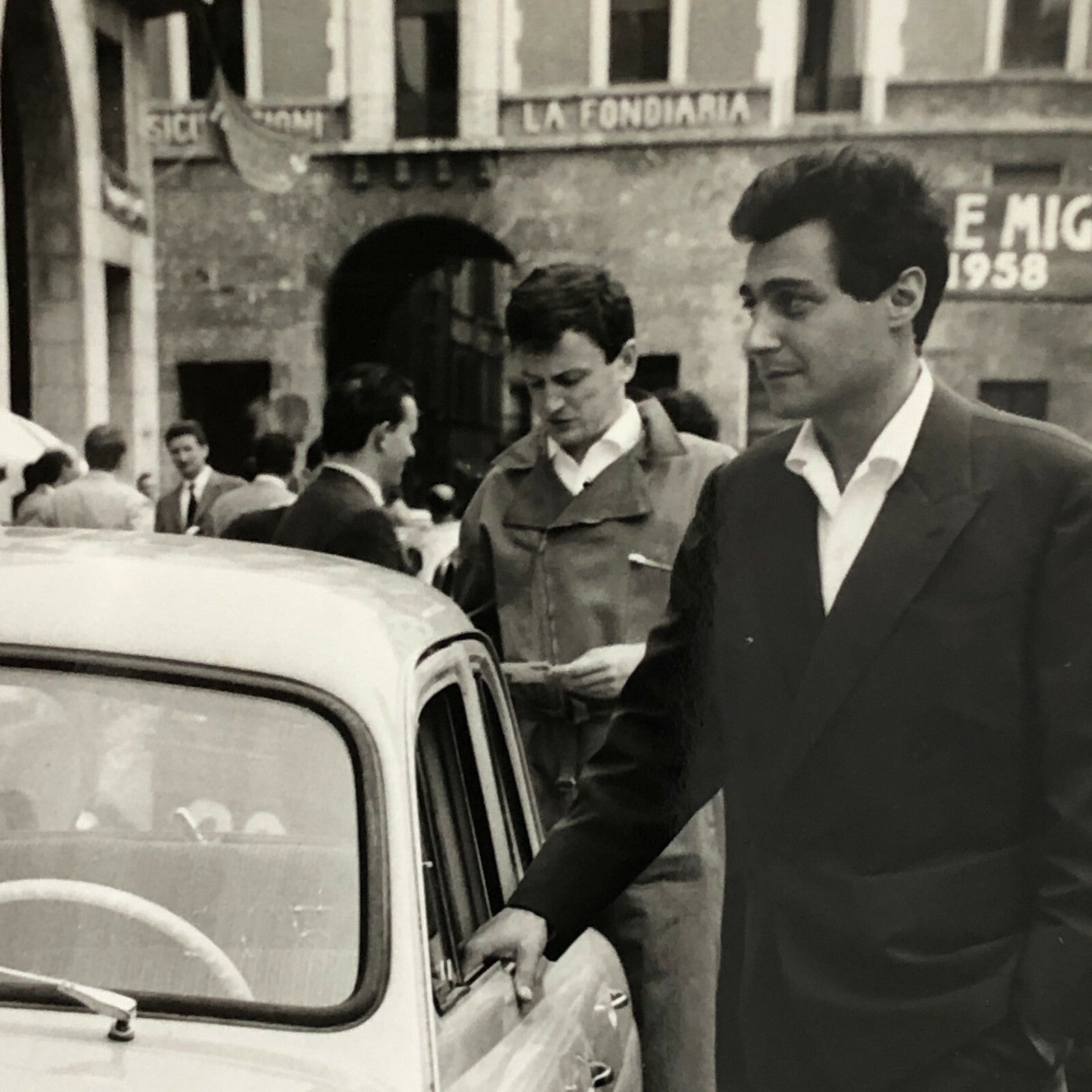 Vintage Renault Rally Rallye Racing Photo Photograph Print - 1958 Mille Miglia