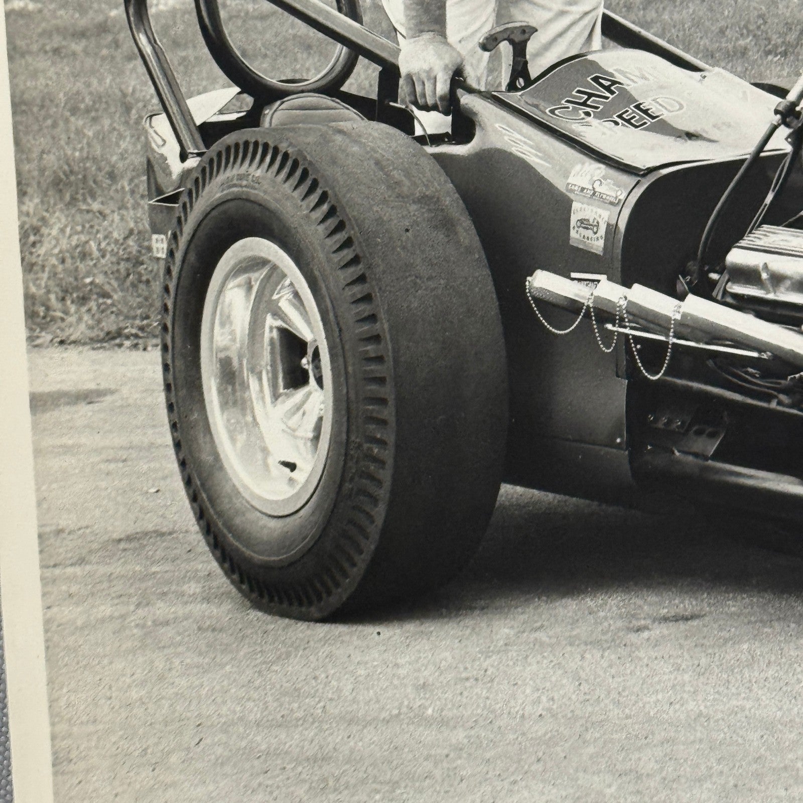 Vintage Drag Racing Photo Photograph Dragster Hot Rod Driver