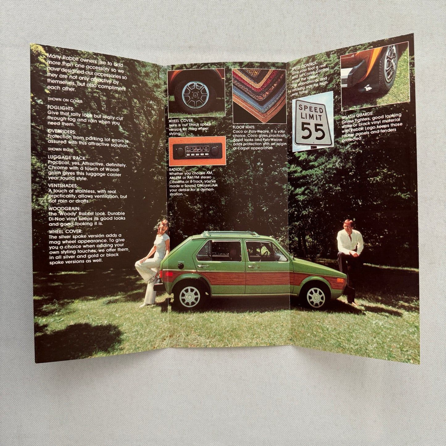 Volkswagen VW Rabbit ACCESSORIES Sales Brochure Catalog Woody 1977 1978