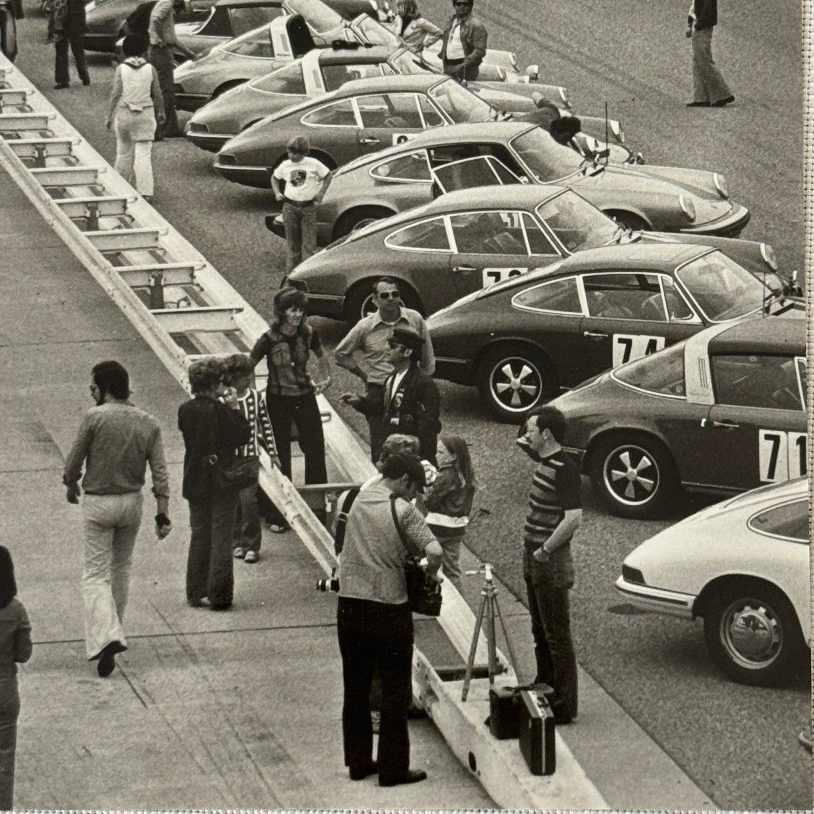 Vintage Porsche Racing Car Photo Photograph Porsche 911 Club Event 1974