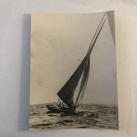 Press Photo Photograph Yacht Racing Tall Ship Vintage Sydney Australia