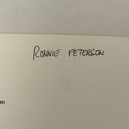 Vintage Racing Photo 1971 Hockenheim F2 Race Ronnie Peterson Driver Motorsport