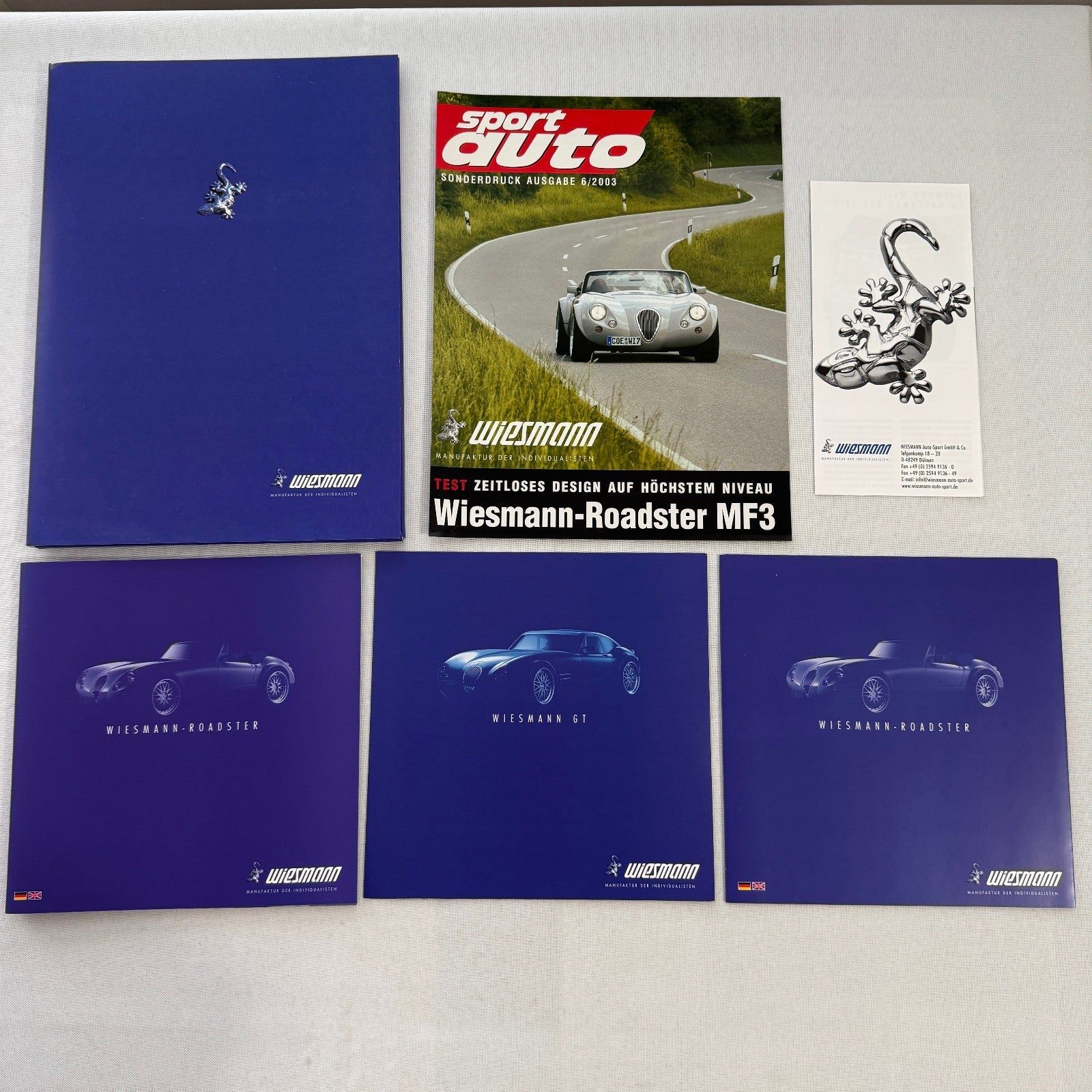 Wiesmann Car Sales Brochure Catalog Lot Wiesmann Roadster Raymond Weil Watch