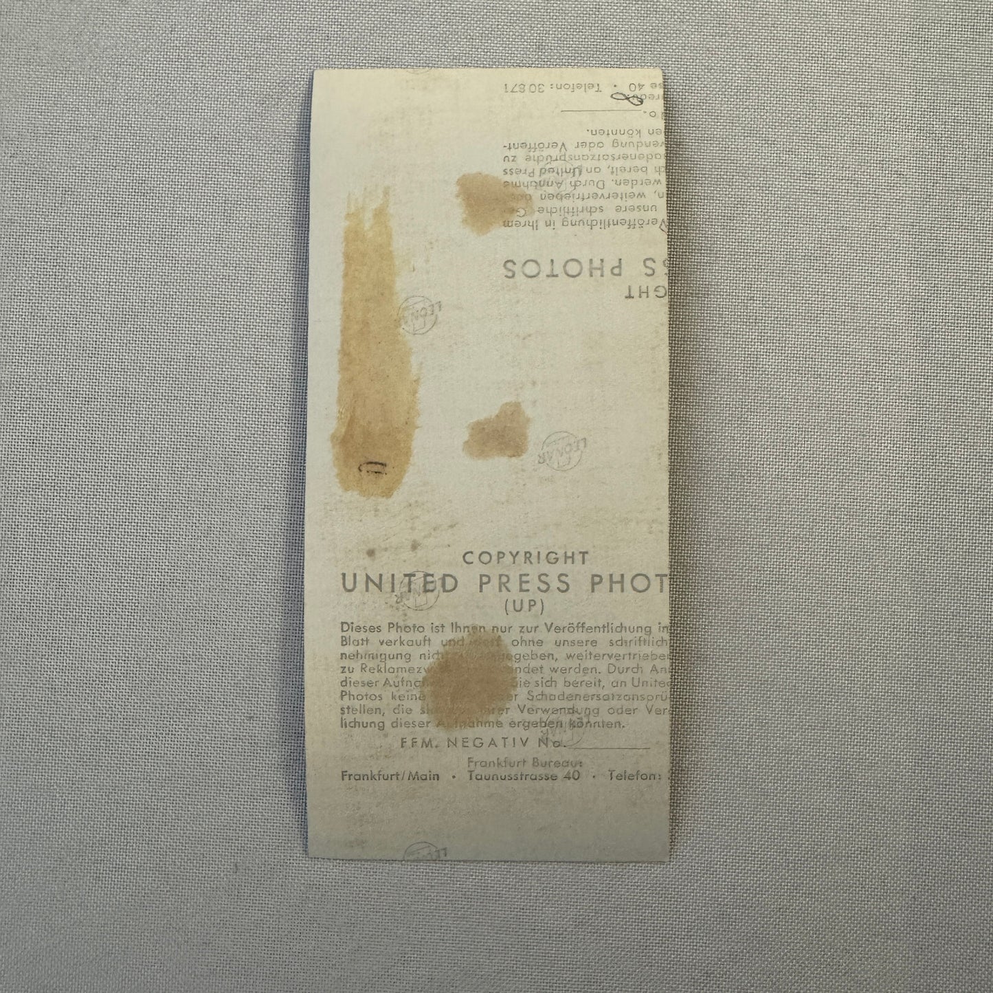 Vintage Porsche 356 Racing Car Press Photo Photograph