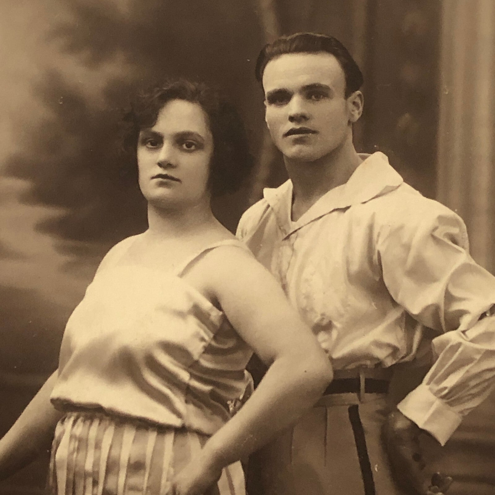 Circus Balancing Act Equilibrist Performer Photo Photograph Vintage