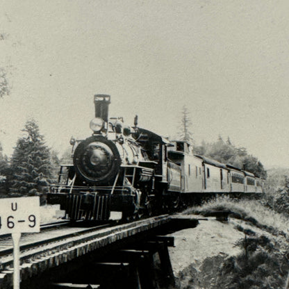 Vintage Train Locomotive Photo Photograph